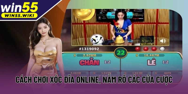 Cách chơi xóc đĩa online, nắm rõ các cửa cược